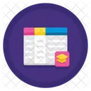 Horario De Aula Ícone