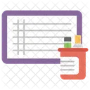 Cronograma De Estudo Horario Plano De Estudo Ícone