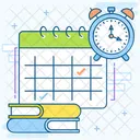 Calendario Agenda De Estudo Agenda Ícone