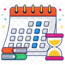 Horario De Estudo Cronograma Planejador Ícone