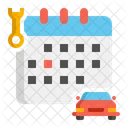 Horario De Servicio Calendario De Servicio Cita De Servicio Icono