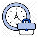 Tiempo De Trabajo Hora Reloj Icono