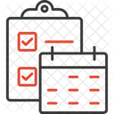 Horario De Trabajo Calendario Diario Icon