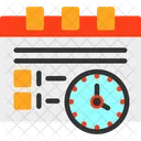 Horario De Trabalho Plano De Tarefas Rotina Diaria Ícone