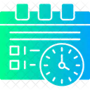 Horario De Trabalho Plano De Tarefas Rotina Diaria Ícone