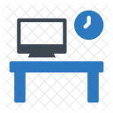 Trabalhando Horas Escritorio Ícone