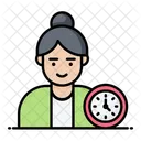 Horas De Trabalho Tempo Relogio Ícone
