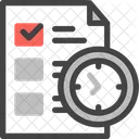 Hora De Verificacao Hora Da Lista De Verificacao Hora De Verificacao Icon