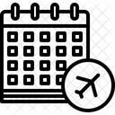 Horario De Voo Data Do Voo Calendario Do Aviao Ícone