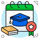 Calendario Educacional Horario Educacional Calendario Educacional Ícone
