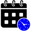 Calendario Relogio Hora Ícone