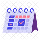 Horario Programacao Calendario Ícone