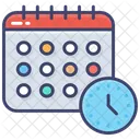Horario Flexivel Calendario Tempo Ícone