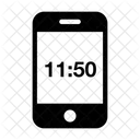 Hora Movel Relogio Digital Temporizador De Smartphone Ícone