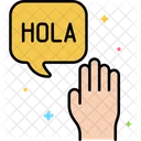 Hola Idioma Hola Icono