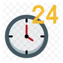 24 Horas Servicio Soporte Icon