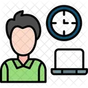 Horas De Trabalho Trabalho Remoto Horas Ícone