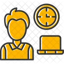 Horas De Trabalho Trabalho Remoto Horas Ícone