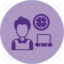 Horas De Trabalho Trabalho Remoto Horas Ícone