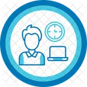 Horas De Trabalho Trabalho Remoto Horas Ícone