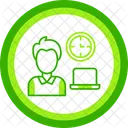 Horas De Trabalho Trabalho Remoto Horas Ícone
