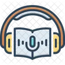 Horbuch Buch Kopfhorer Symbol