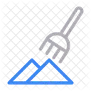 Horca Construccion Suelo Icono