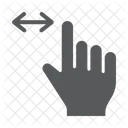 Horizontal Scroll Finger Icon