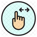 Horizontal Finger Gesture Icon