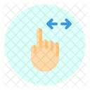 Horizontal Finger Gesture Icon