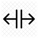 Horizontal Align Center Horizontal Alignment Arrow Icon