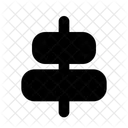 Horizontal Align Center Object Icon