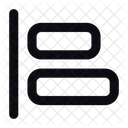 Horizontal Align Left Align Left Alignment Icon