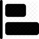 Design Solid Horizontal Align Left Icon
