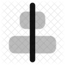 Horizontal zentriert ausrichten  Symbol