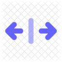 Horizontal Zentriert Ausrichten Horizontale Ausrichtung Ausrichtung Symbol