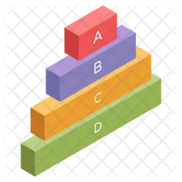 Horizontal Bar Chart  Icon