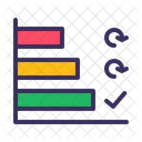Horizontal Bar Chart  Icon