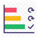 Horizontal Bar Chart  Icon