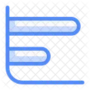Horizontal Bar Graph Statistics Infographic Icon