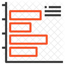 Horizontal Bar Graph Icon