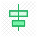 Horizontal Center Align  Icon
