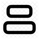 Horizontal Center Align  Icon