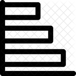 Horizontal Chart  Icon