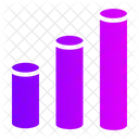 Bar Chart Cylinders Business And Finance Icon