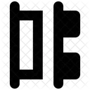 Horizontal distribute align  Icon