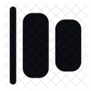 Horizontal Distribute Left Distribute Left Left Alignment Icon