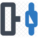Horizontal distribute object  Icon