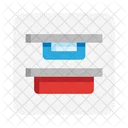 Distribute Vertical Top Icon