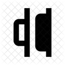 Horizontal Distribution Right  Icon